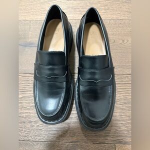 H&M black platform loafers size 39 (8)